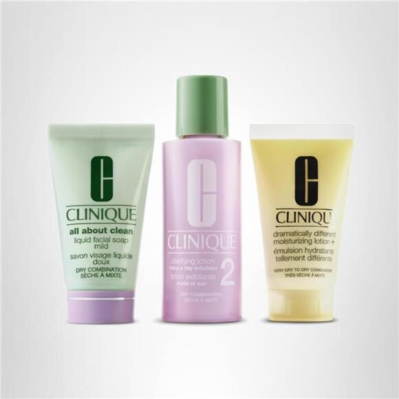 Clinique 3-Step Refresher Course Skincare Gift Set: Soap,  Lotion & Moisturizing - Picture 2 of 10